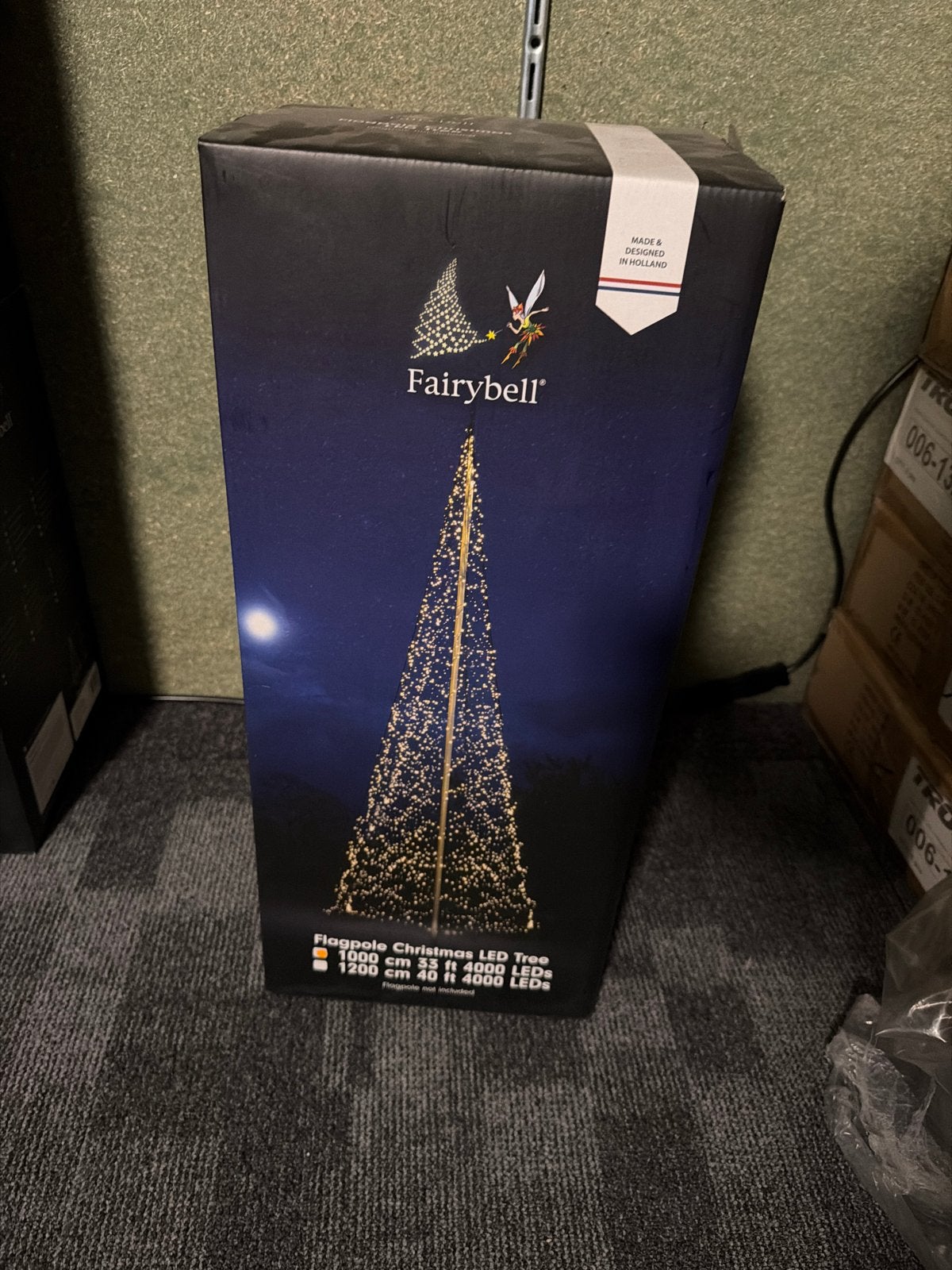 Fairybell vlaggenmast boom 10 meter 4000 leds, Ophalen of Verzenden, Nieuw