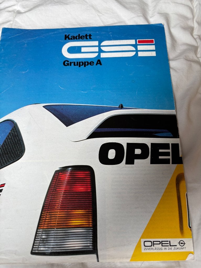 Folder Opel Kadett Gruppe A, Ophalen of Verzenden, Gelezen, Opel