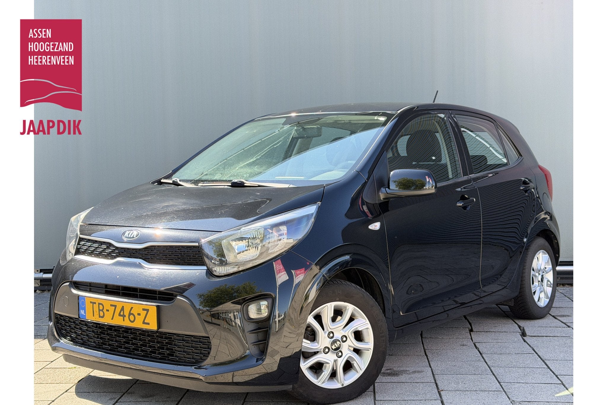 Kia Picanto BWJ 2018 | 1.0 67PK PlusLine | AIRCO | LICHTMETA, Auto's, Voorwielaandrijving, Gebruikt, 4 stoelen, Zwart