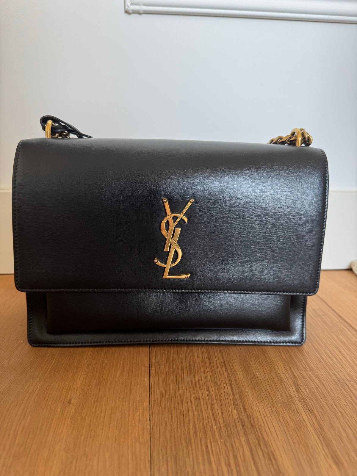 Saint Laurent Sunset Large crossbody tas zwart leer, Sieraden, Tassen en Uiterlijk, Tassen | Damestassen, Ophalen of Verzenden