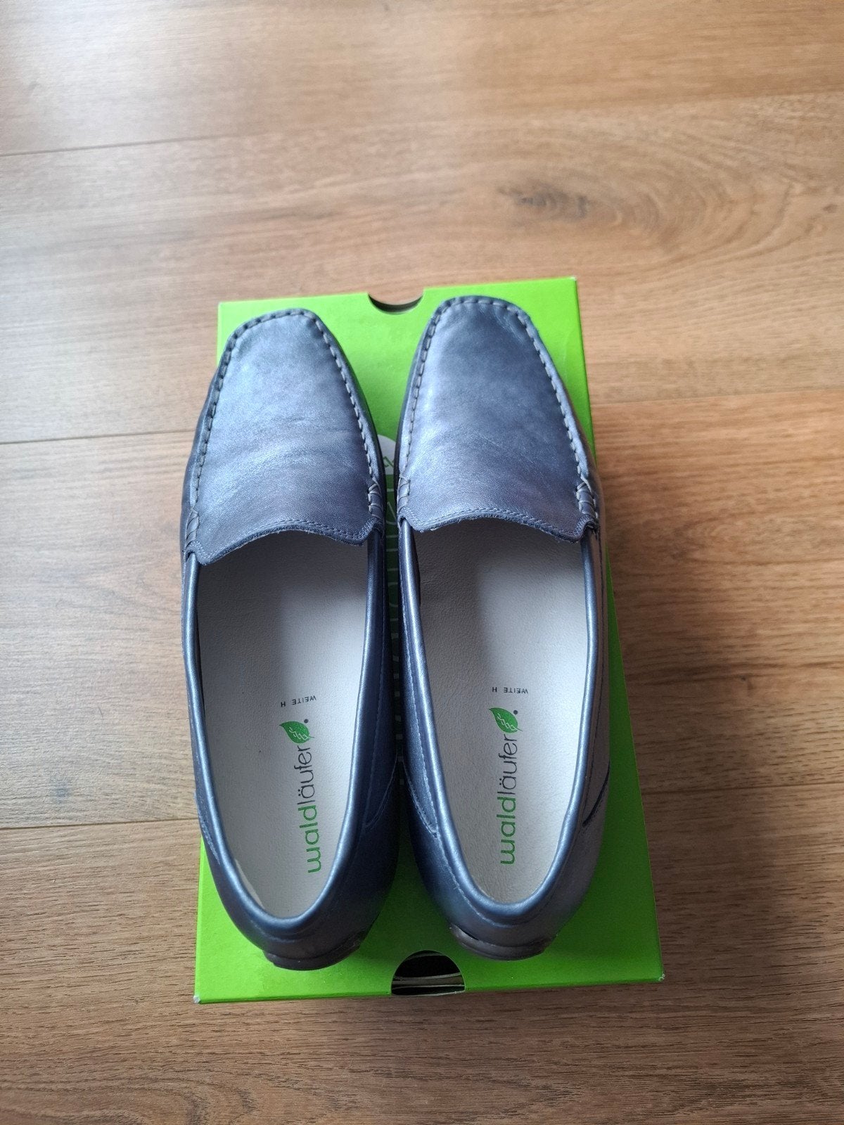 Splinter nieuwe Lederen Waldläufer maat 7,5 =41 leest -H, Verzenden, Nieuw, Blauw, Espadrilles of Moccasins