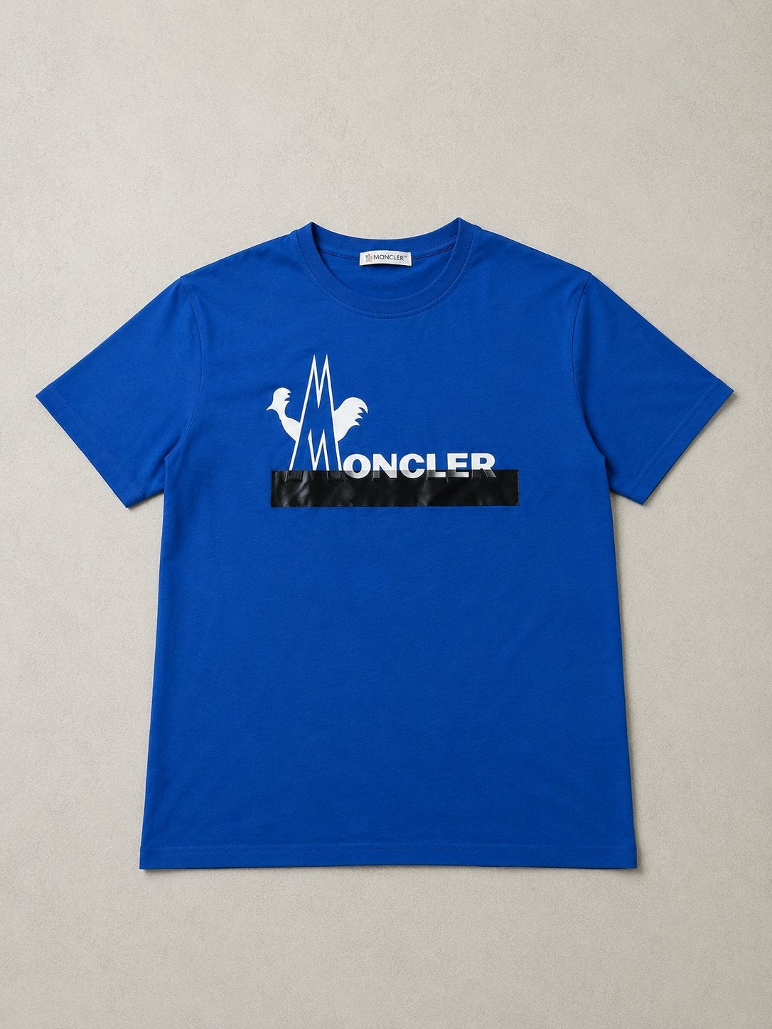 Moncler shirt, Ophalen of Verzenden, Zo goed als nieuw, Maat 48/50 (M), Blauw