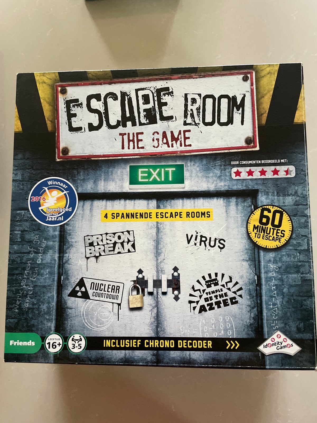 Escape Room The Game - 4 spannende escape rooms, Drie of vier spelers, Ophalen of Verzenden, Zo goed als nieuw