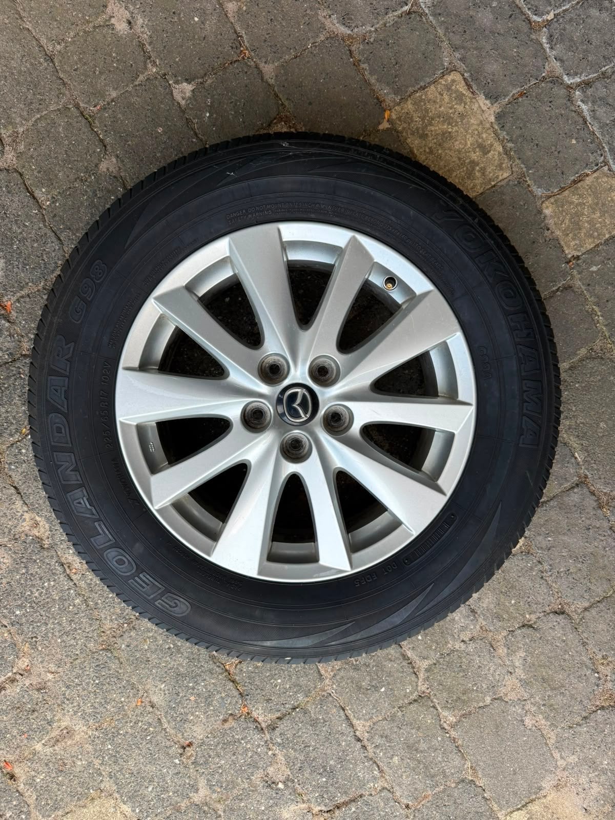 Mazda 17 inch velg met Yokohama All Season band, Ophalen, Gebruikt, Banden en Velgen, 17 inch
