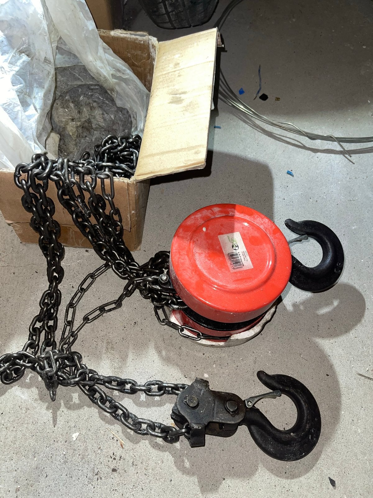 Kettingtakel 2 ton, Doe-het-zelf en Verbouw, Lieren en Takels, Ophalen, Handmatig