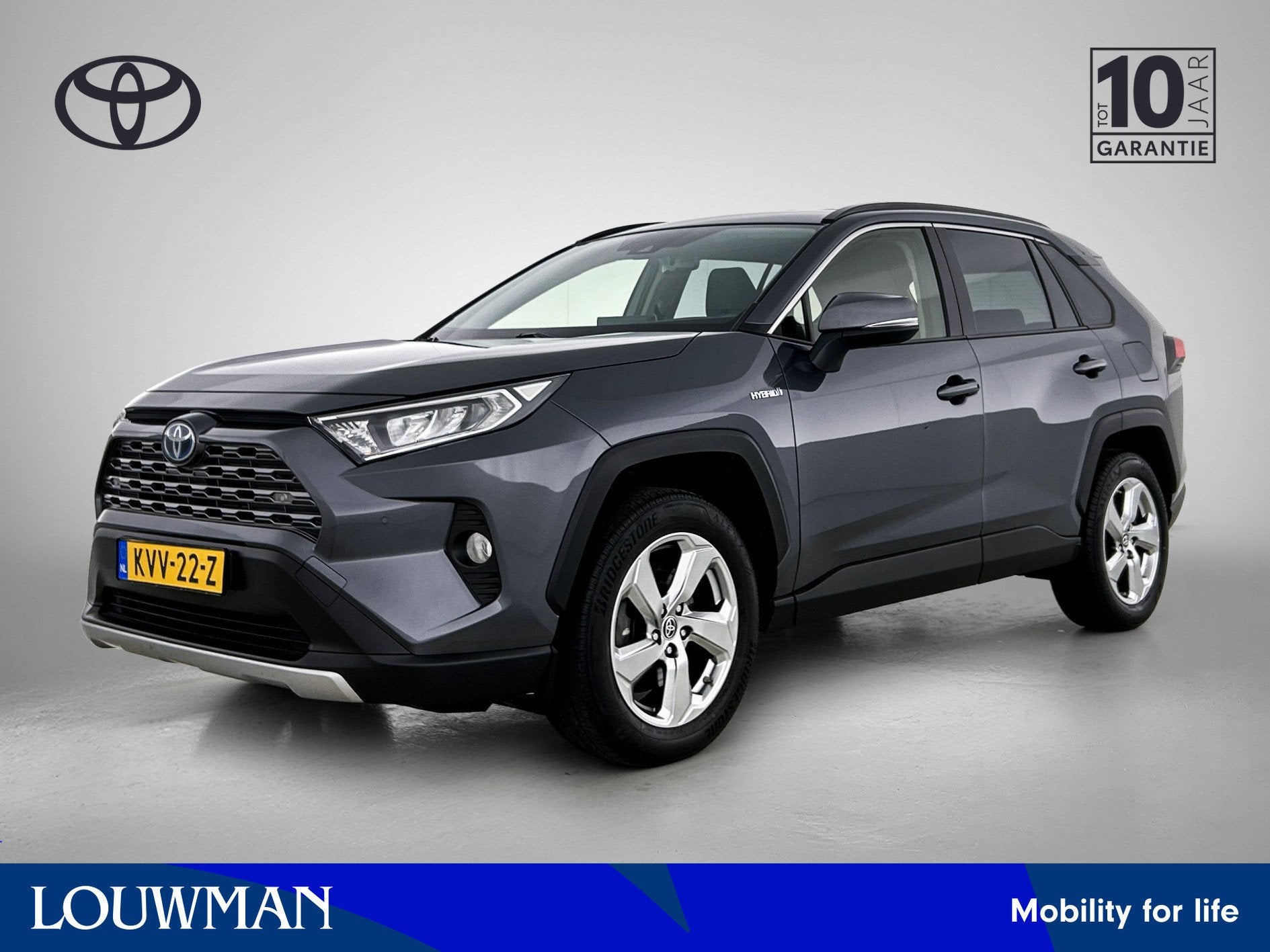 Toyota RAV4 2.5 Hybrid Dynamic ACC | Clima | Navi | El. Acht, Auto's, 12 maanden, Stof, Gebruikt, 4 cilinders