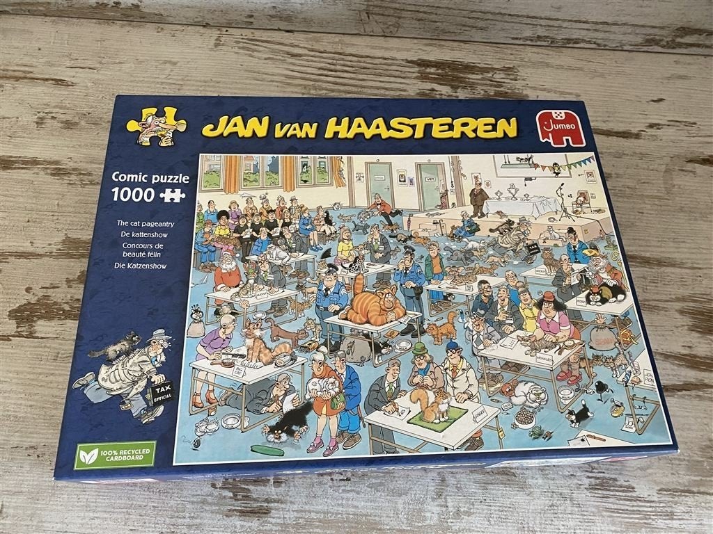 Jan van haasteren - de kattenshow 1000 stuks [s2011], Verzenden, 500 t/m 1500 stukjes, Zo goed als nieuw