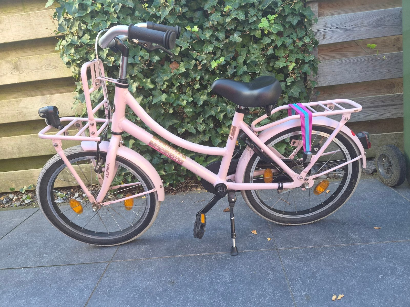 Alpina Cargo 18 inch kinderfiets - Roze, Ophalen, Gebruikt, 16 tot 20 inch, Alpina