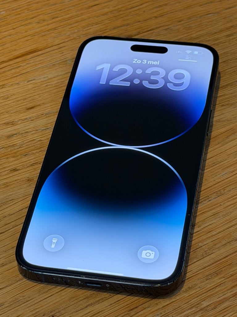 Zeer Nette iPhone 14 Pro Max Graphite 128GB, 100% batterij!, Apple, ., Zwart, Ophalen of Verzenden