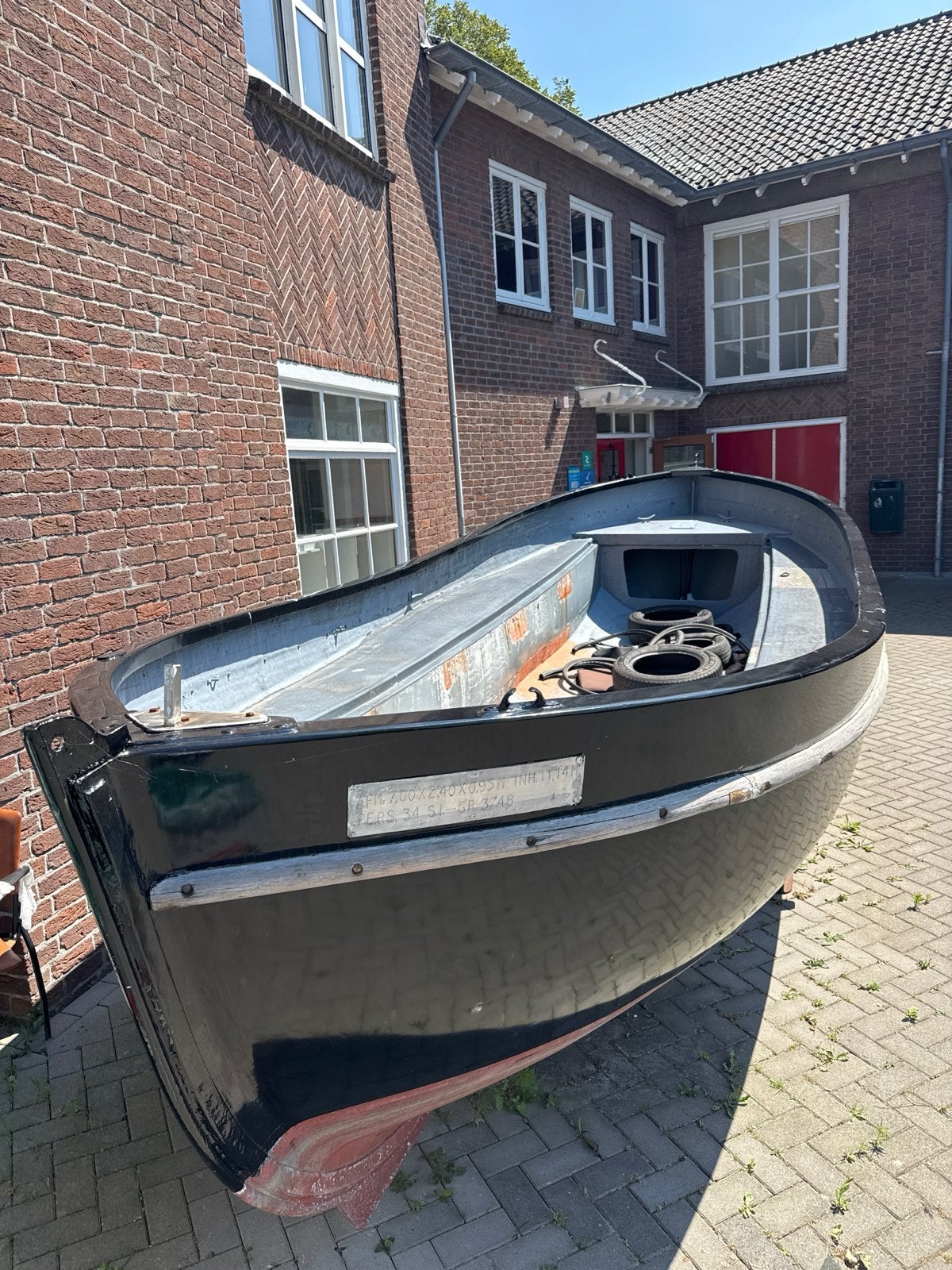 Project polyester HT roeisloep 7.00m met Dieselmotor, Watersport en Boten, Ophalen, Gebruikt, Binnenboordmotor, Diesel