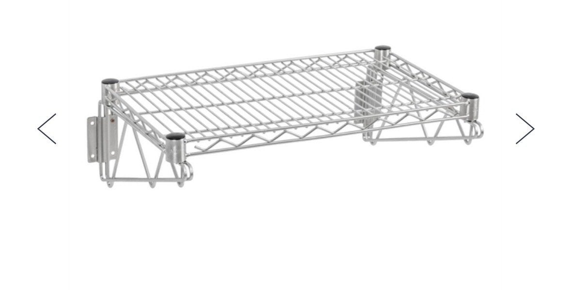 2x RVS Wandrek 61x31 cm - Nieuw in doos, Huis en Inrichting, Ophalen of Verzenden, Nieuw