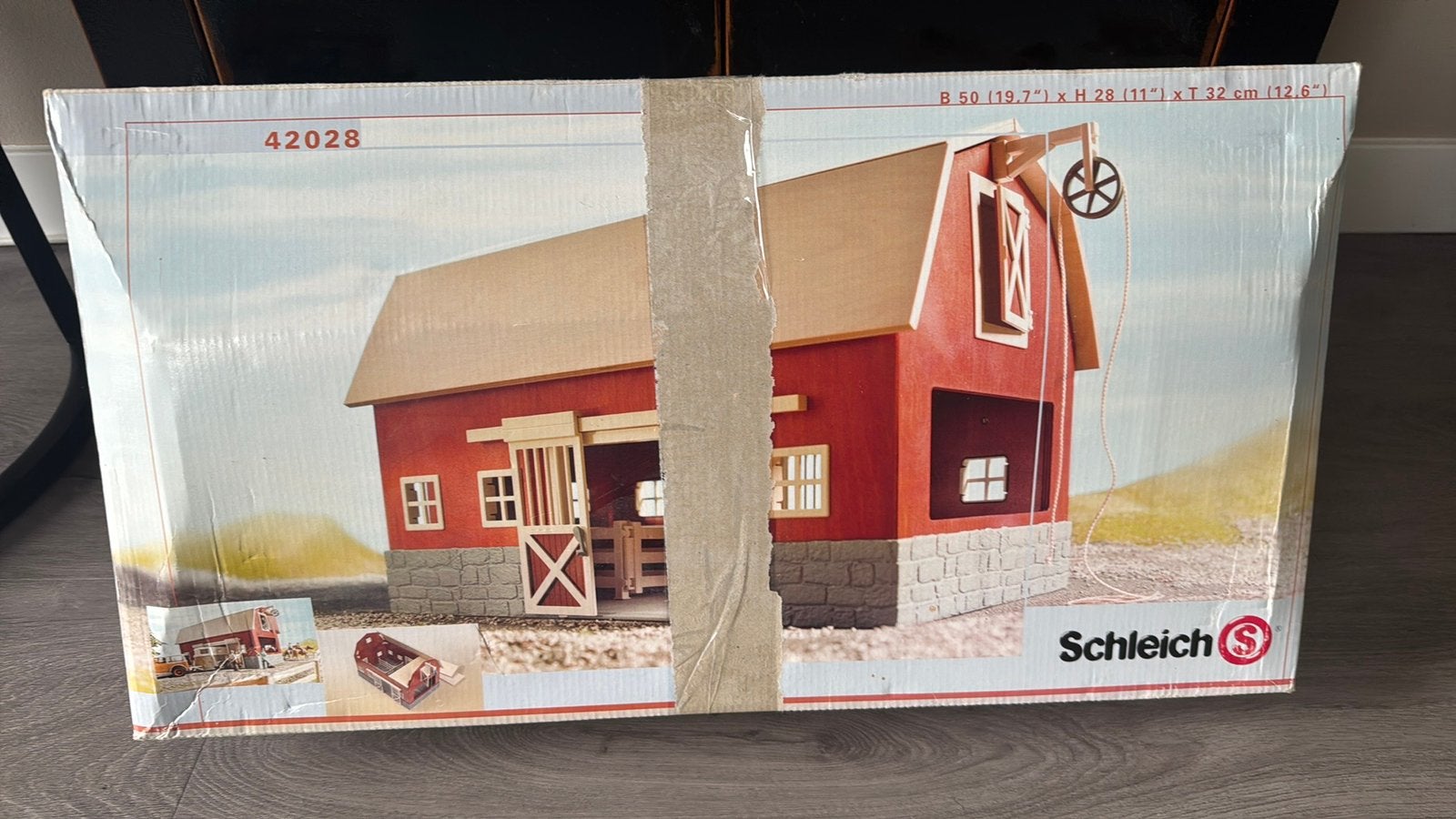 Schleich 42028 - grote houten schuur/boerderij, Ophalen, Gebruikt