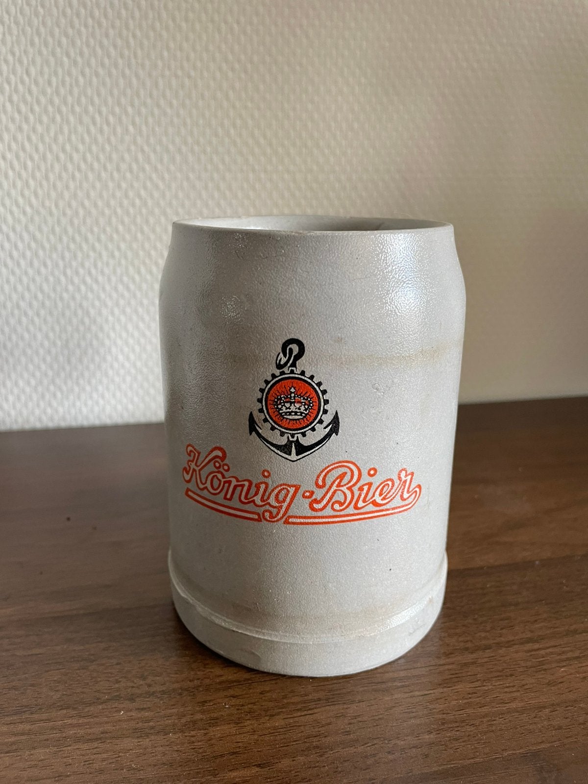 Bierpul grijs könig bier, Ophalen of Verzenden, Zo goed als nieuw, Pul(len), Overige merken
