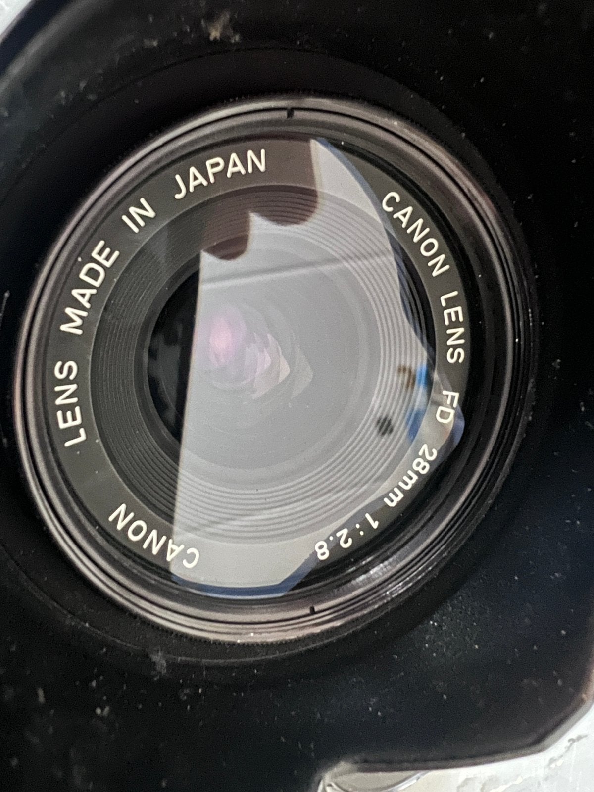 Canon fd 28mm 2.8, Ophalen, Zo goed als nieuw, Groothoeklens