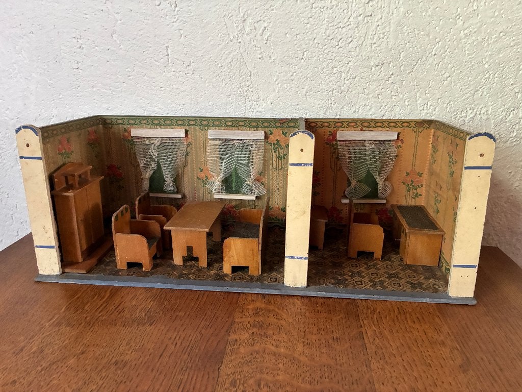 Vintage antiek poppenhuis, Ophalen, Gebruikt, Poppenhuis