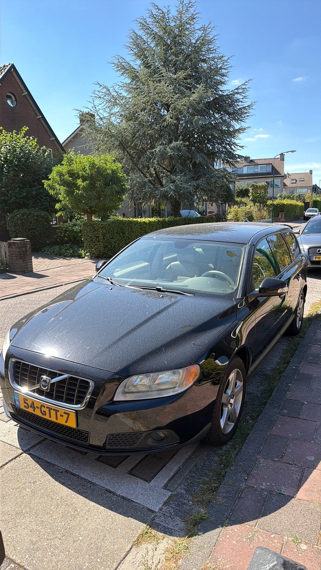 Volvo V70 2.0 2008 Zwart, Auto's, 145 pk, Beige, 4 cilinders, Zwart