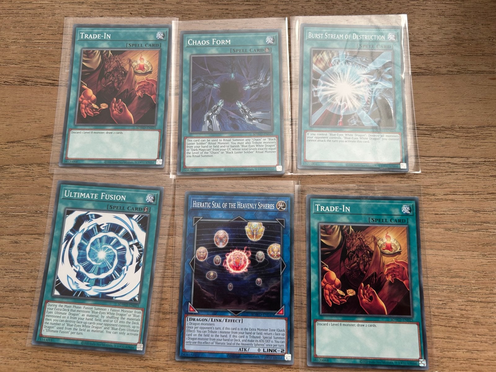 Yu-Gi-Oh! Kaarten Set: Trade-In, Chaos Form, Ultimate Fusion, Ophalen of Verzenden, Zo goed als nieuw, Meerdere kaarten