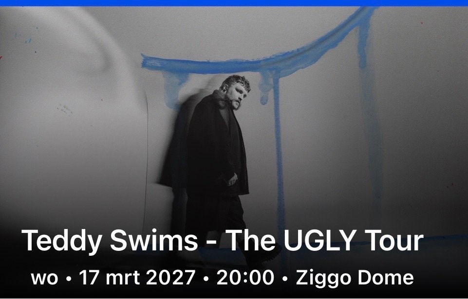 2 top zitplaatsen Teddy Swims | Ziggo Dome | Wo 17 maart, Twee personen, Maart