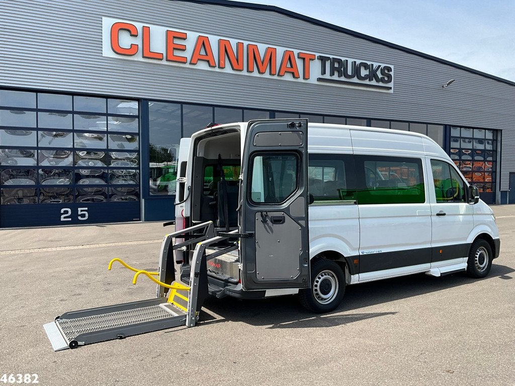 Volkswagen E-Crafter 100% Elektrisch 9 persoon + 2 rolstoelv, Automaat, 136 pk, Gebruikt, Navigatiesysteem