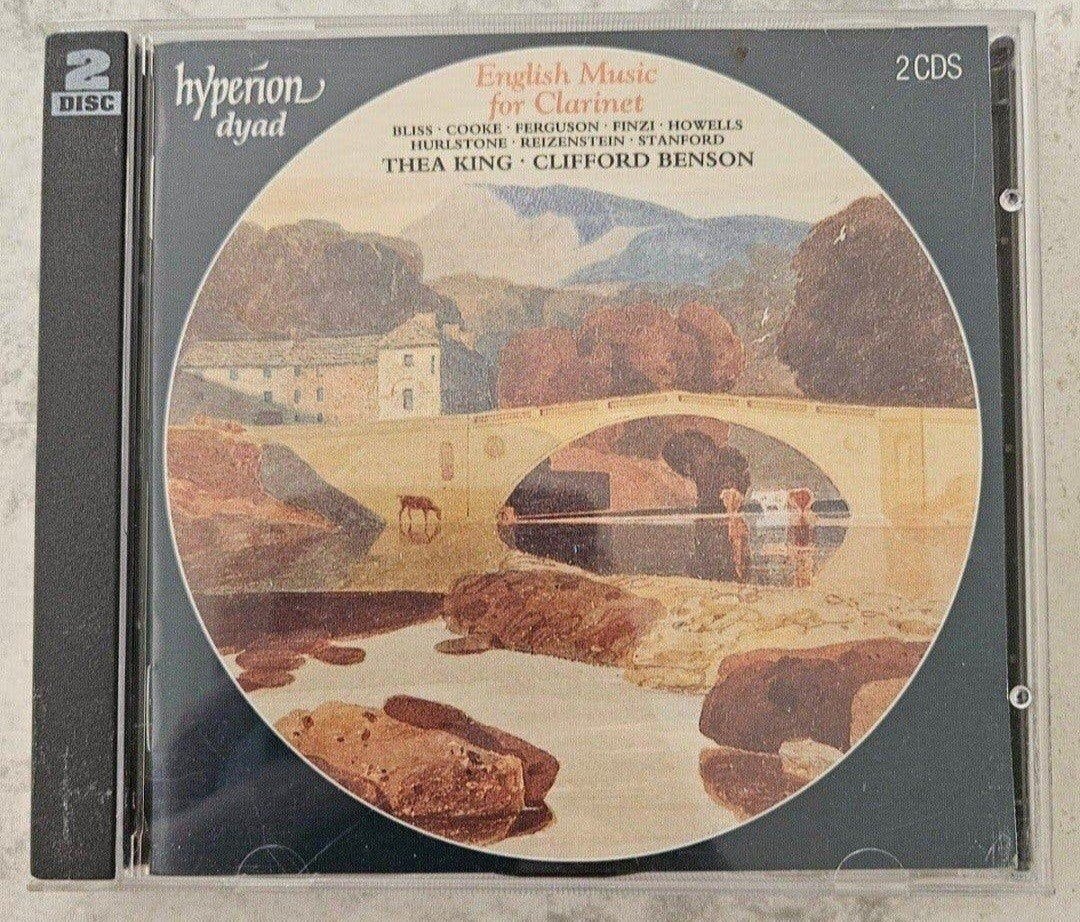 ​2-CD: English Music for Clarinet – Thea King & Clifford Ben, Ophalen of Verzenden, Barok, Gebruikt