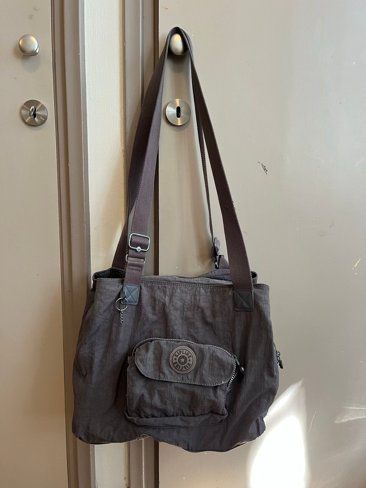Kipling Luiertas  - Grijs, Kinderen en Baby's, Ophalen of Verzenden, Gebruikt