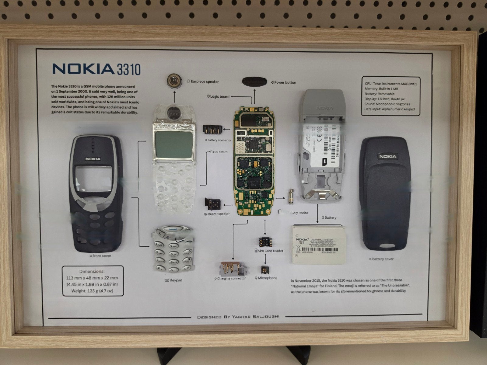Telefoon in frame - Treadown frame, Telecommunicatie, Ophalen of Verzenden, Nieuw, Overige typen, Nokia