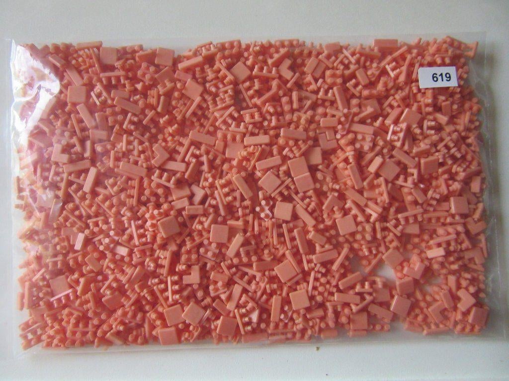 619, huidskleur (zalm) ministeck, zakje 100 gram, Nachtvlinder100, Gebruikt, Ophalen of Verzenden, Losse ministeck of Strip