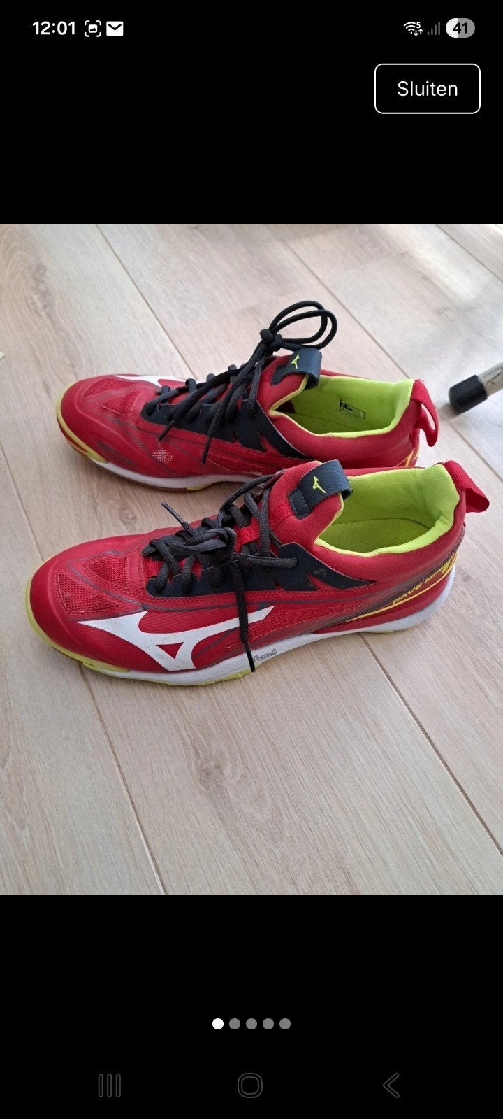Mooie mizuno zaalschoenen in maat 43., Sport en Fitness, Ophalen of Verzenden, Schoenen