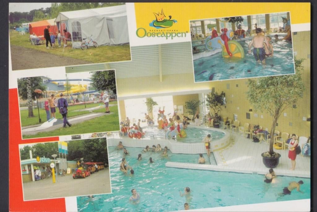 Asten 5 luik Recreatiepark Oostappen Zwembad, Verzenden, 1980 tot heden, Gelopen, Noord-Brabant