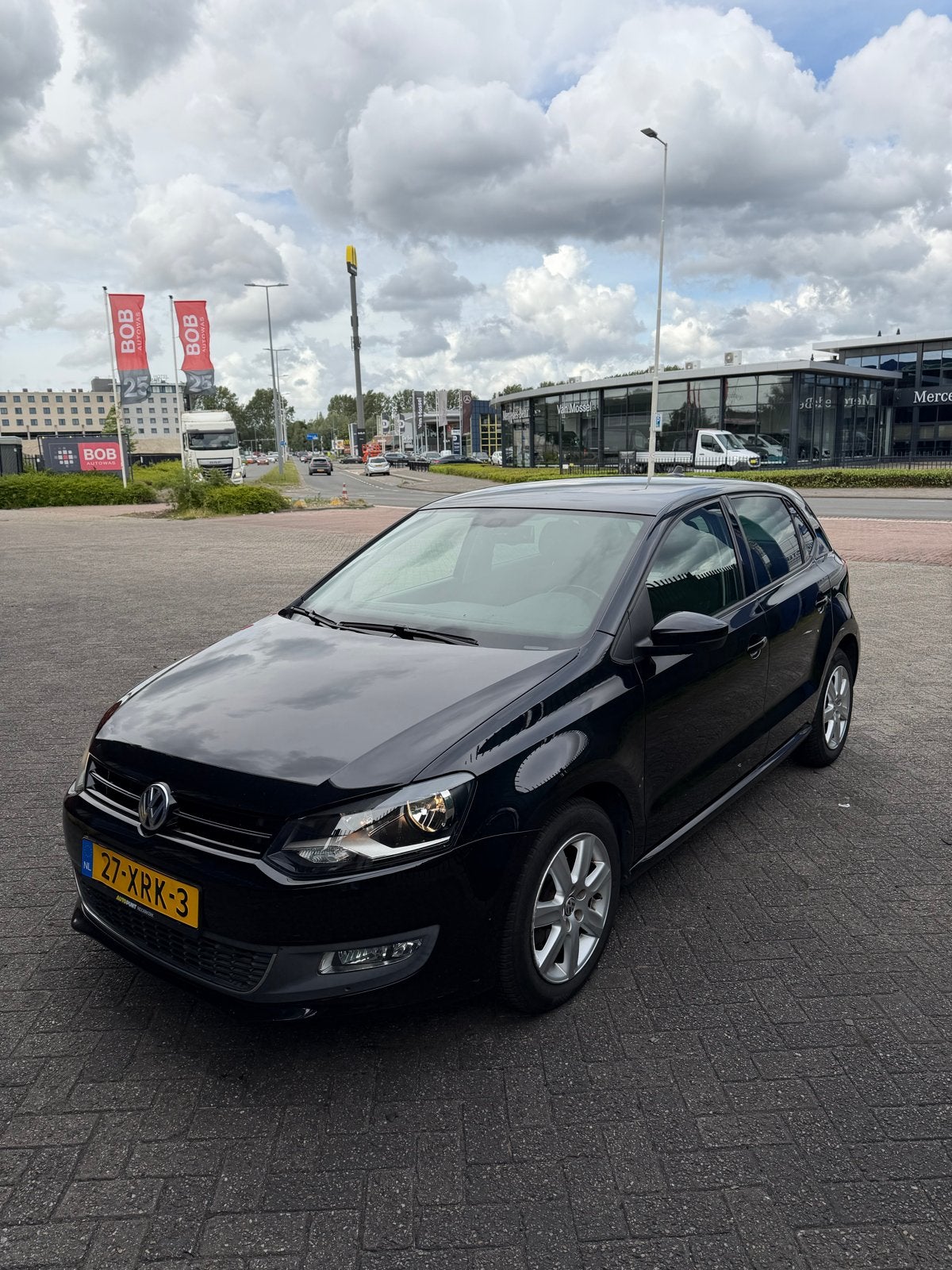 Volkswagen Polo | 1.2 TSI | 2012 Zwart, Auto's, Voorwielaandrijving, 40 €/maand, 4 cilinders, Multifunctioneel stuurwiel