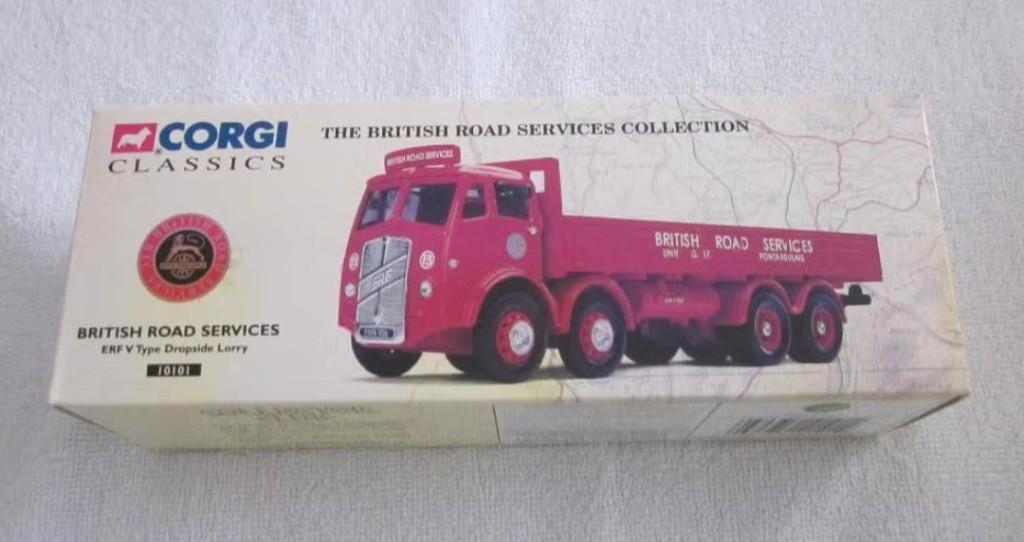 Corgi Classics truck Erf V Type Dropside Lorry  in doos., Hobby en Vrije tijd, Modelauto's | 1:50, Ophalen of Verzenden, Zo goed als nieuw