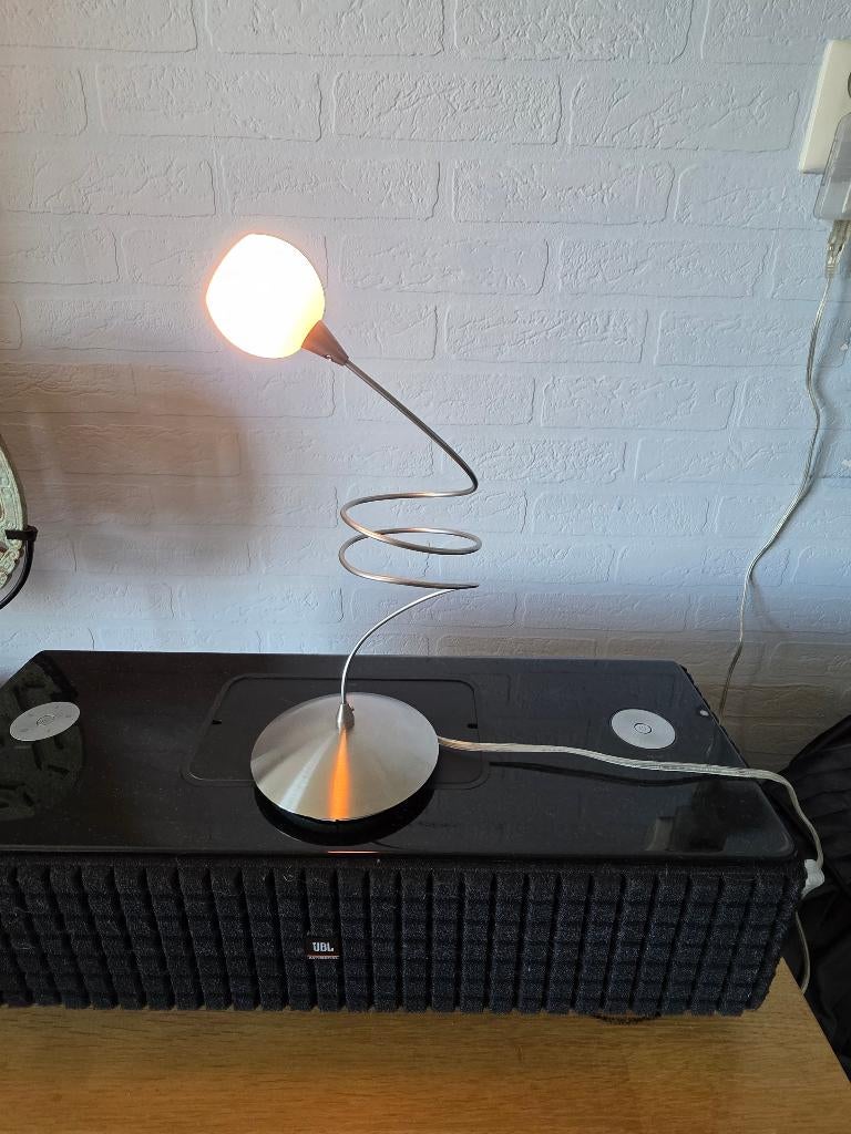 Harco Loor Design Snowbal Tafellamp, Huis en Inrichting, Lampen | Tafellampen, Gebruikt, Ophalen of Verzenden, Glas, Minder dan 50 cm