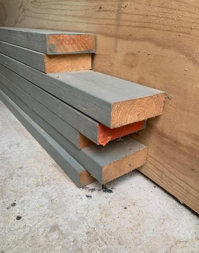Vurenhout balken, Doe-het-zelf en Verbouw, Hout en Planken, Ophalen, Balk, Vuren, 50 mm of meer