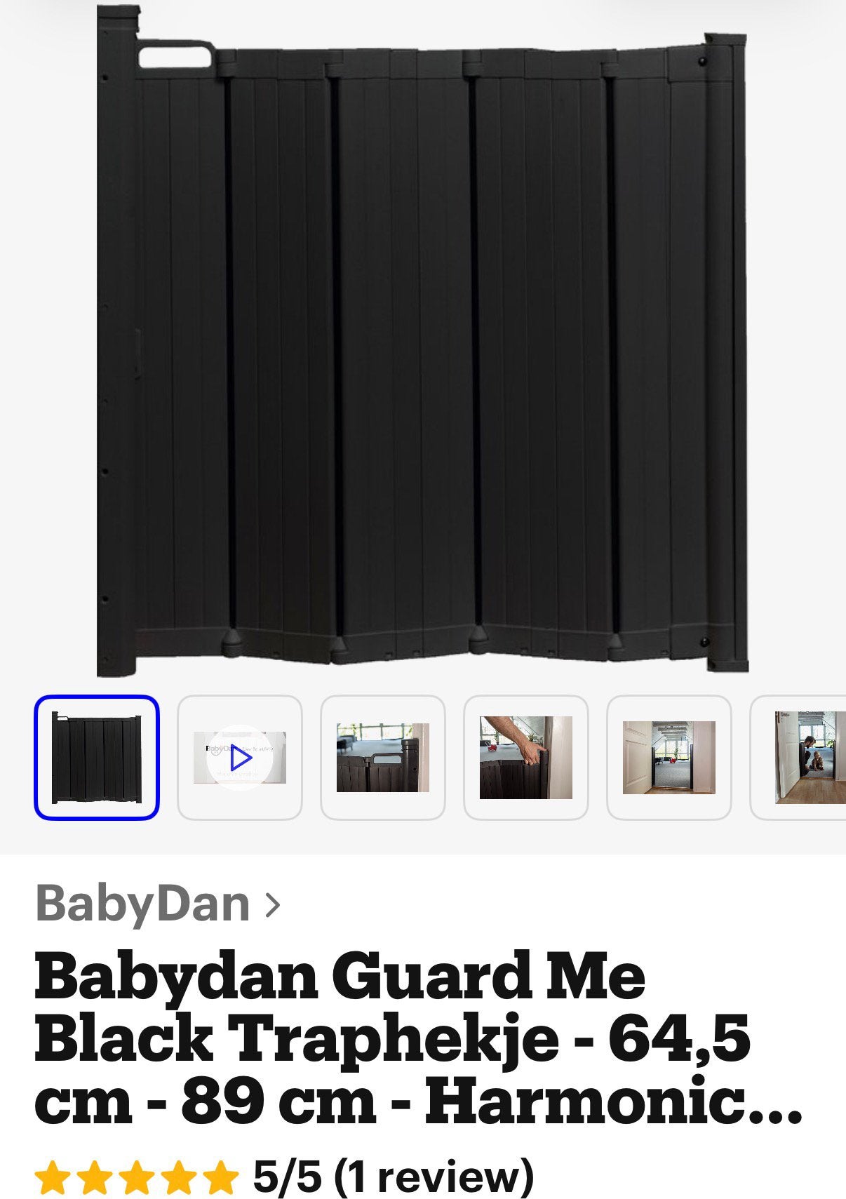 Babydan guard traphekje, Overige materialen, Oprolhekje, Ophalen of Verzenden, Zo goed als nieuw