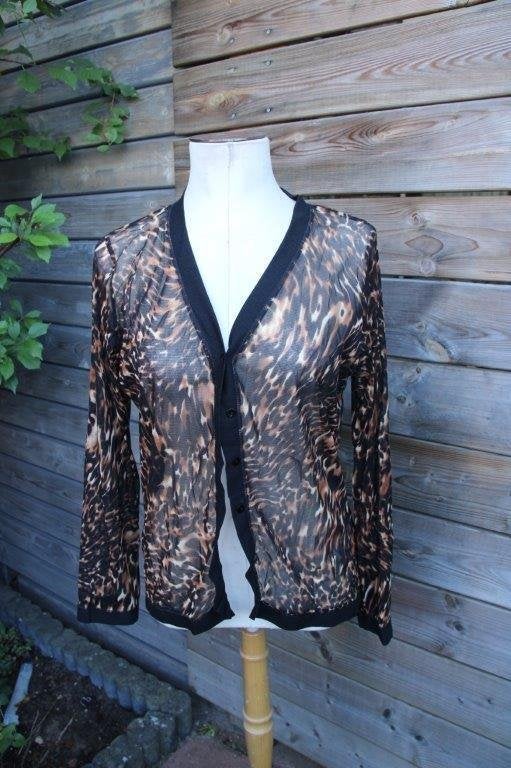 Vest leopard Amethist mt Xl Transparant Vaste prijs, Bruin, Ophalen of Verzenden, Zo goed als nieuw, Maat 46/48 (XL) of groter