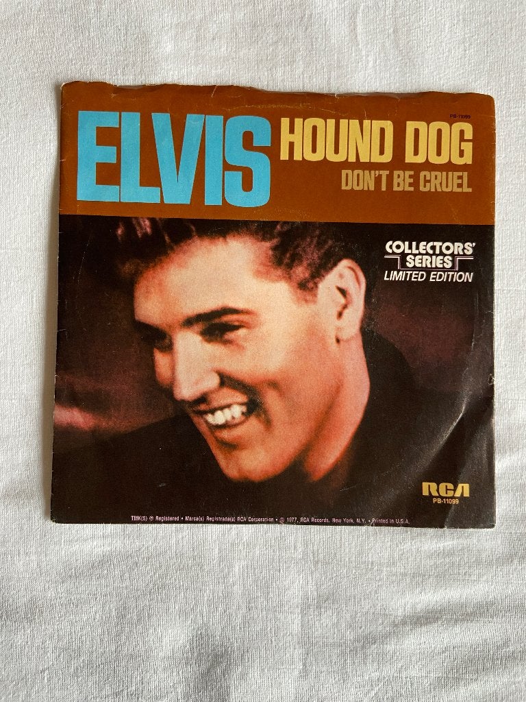 Elvis Presley - hound dog, Ophalen of Verzenden, Zo goed als nieuw, 7 inch, Pop