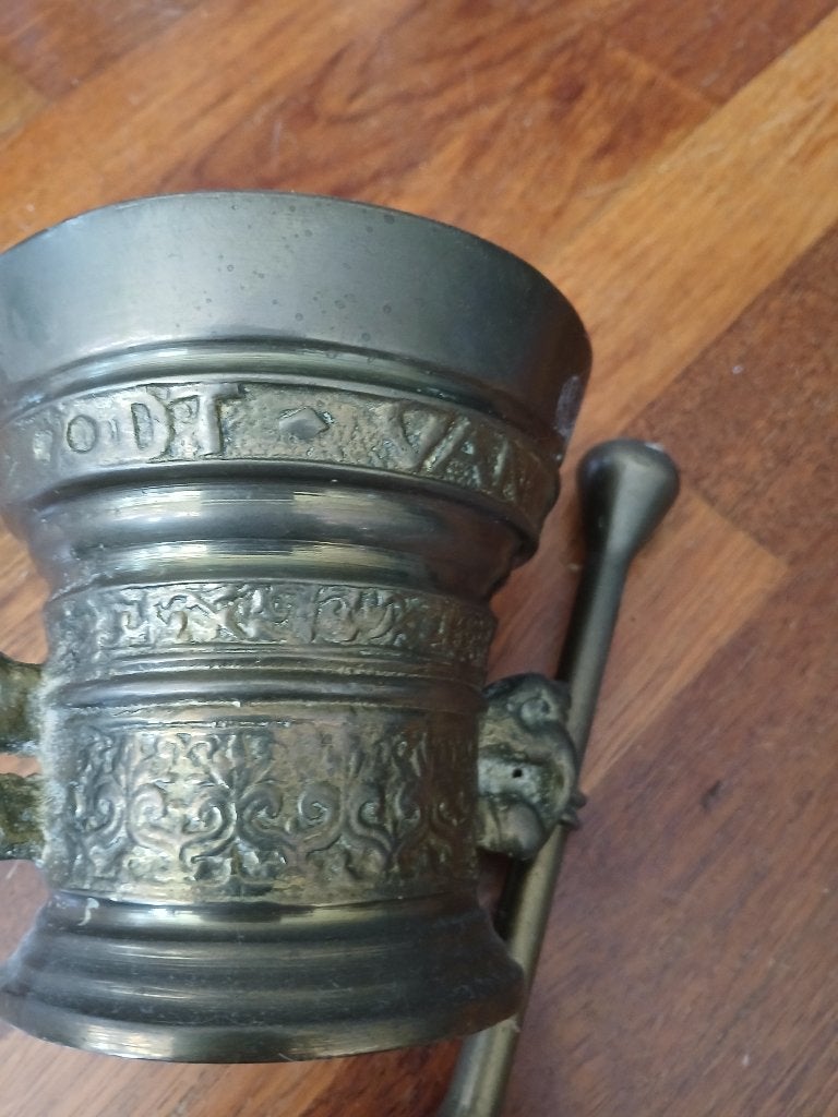 Brons vijzel, Ophalen of Verzenden, Brons