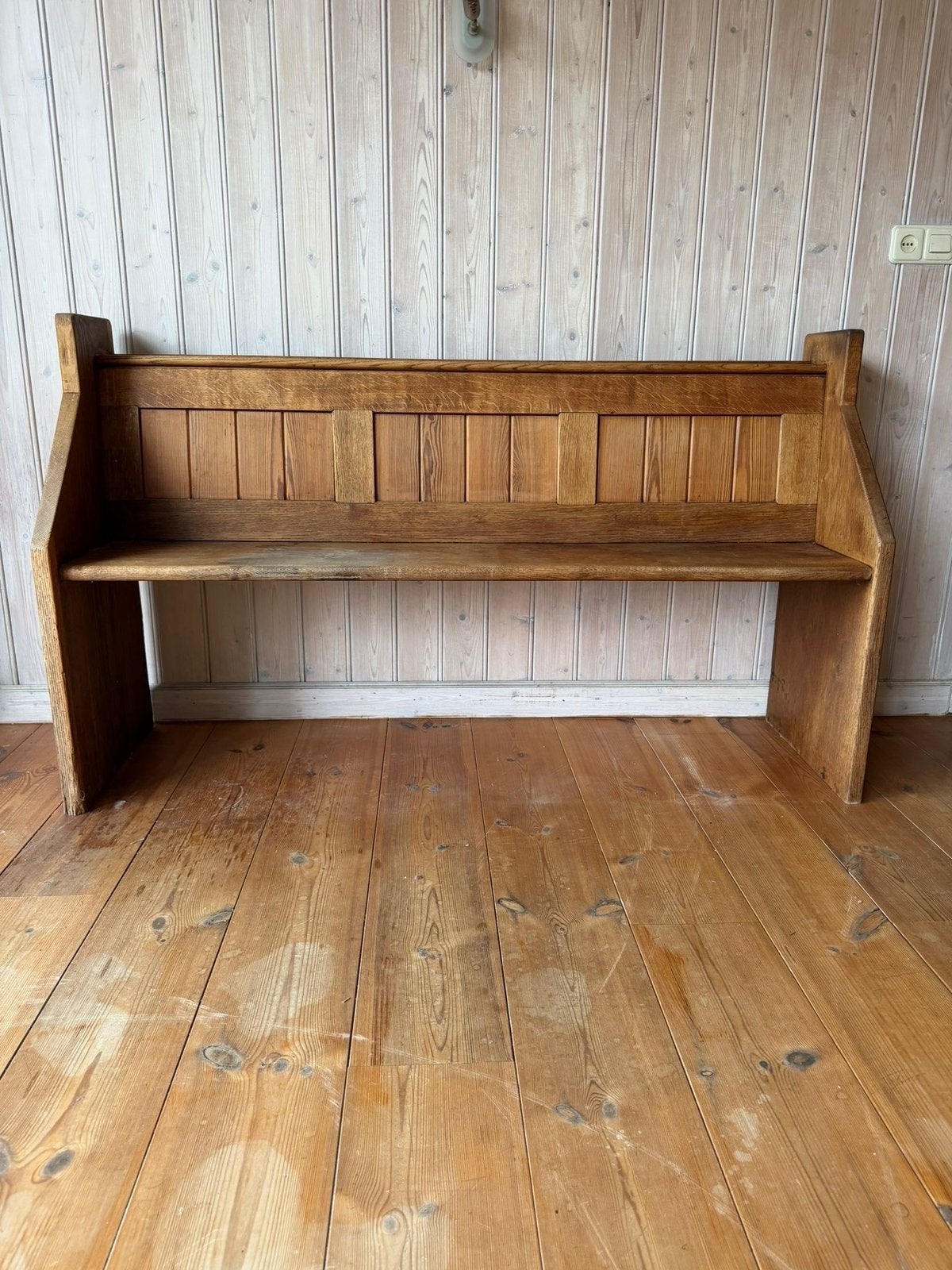 Oude houten kerkbank, Antiek en Kunst, Ophalen