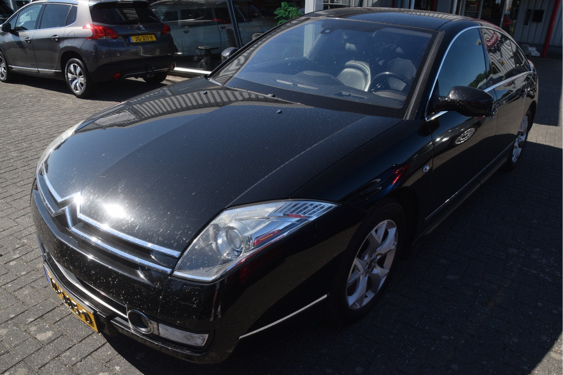 Citroën C6 3.0 HdiF V6 Exclusive Motor niet goed, zie besch, Gebruikt, Zwart, C6, 1848 kg