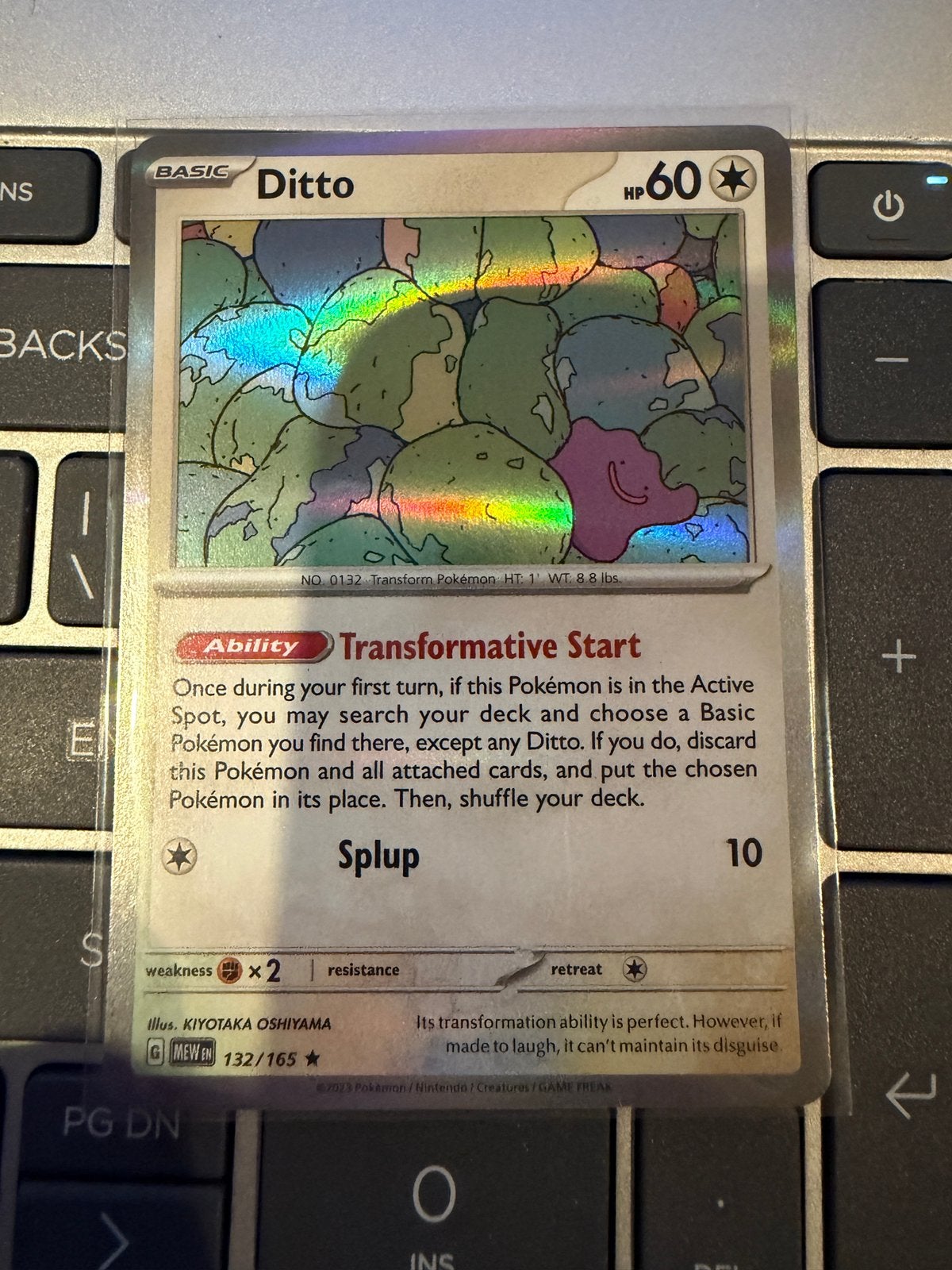 Ditto 151 pokemon kaart in perfecte staat, Ophalen of Verzenden, Zo goed als nieuw