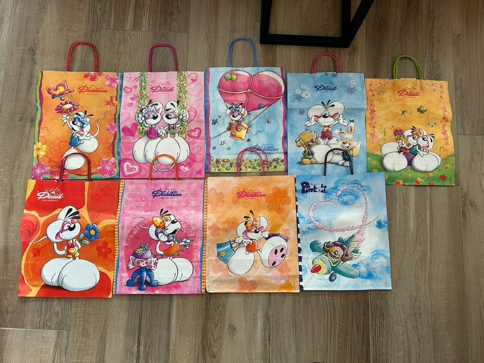 Diddl tasjes groot (van vroeger), Ophalen of Verzenden, Verschillende figuren, Zo goed als nieuw, Tas, Koffer of Zak