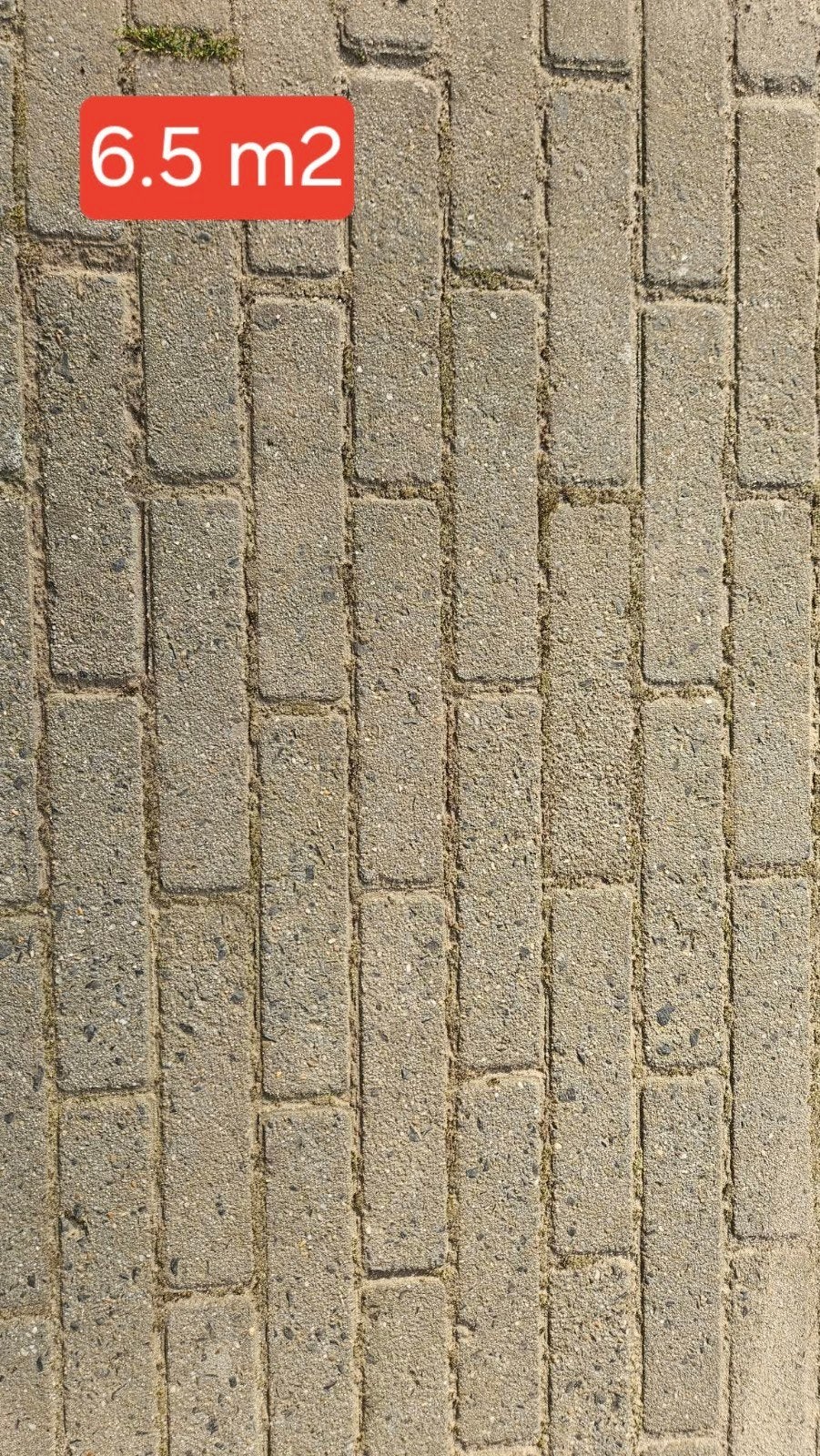 Antraciet betonnen waaltjes - 6.5 m2, Ophalen, Gebruikt, Klinkers, 5 tot 10 m²