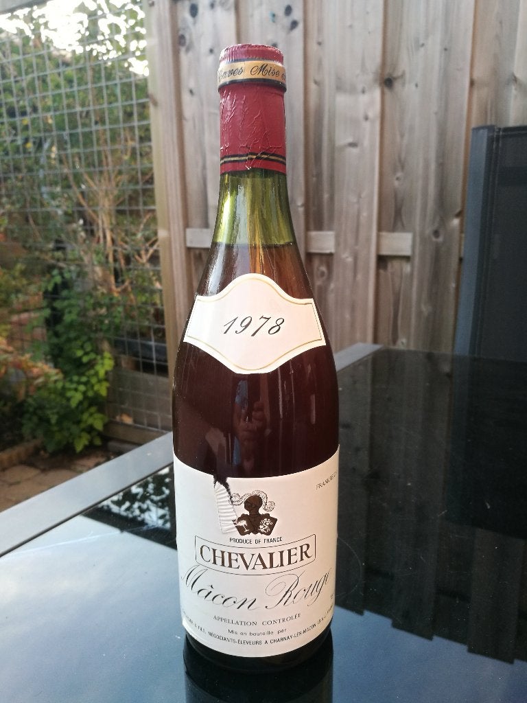 Chevalier Macon Rouge Franse rode wijn uit 1978, Frankrijk, Nieuw, Ophalen of Verzenden, Rode wijn