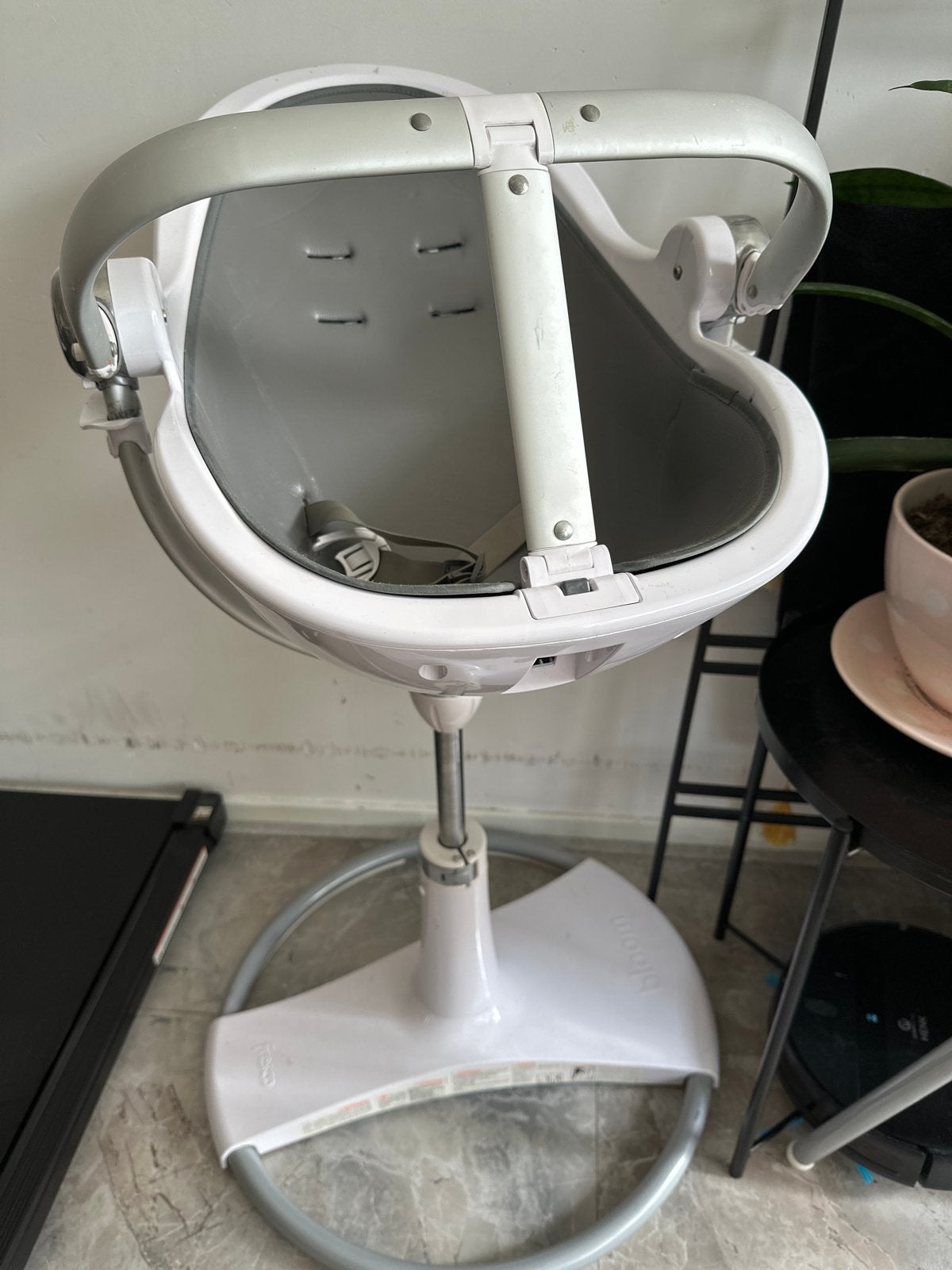 Bloom kinderstoel met verkleiner en voetensteun, Kinderen en Baby's, Kinderstoelen, Ophalen, Gebruikt, Meegroeistoel, Stoelverkleiner