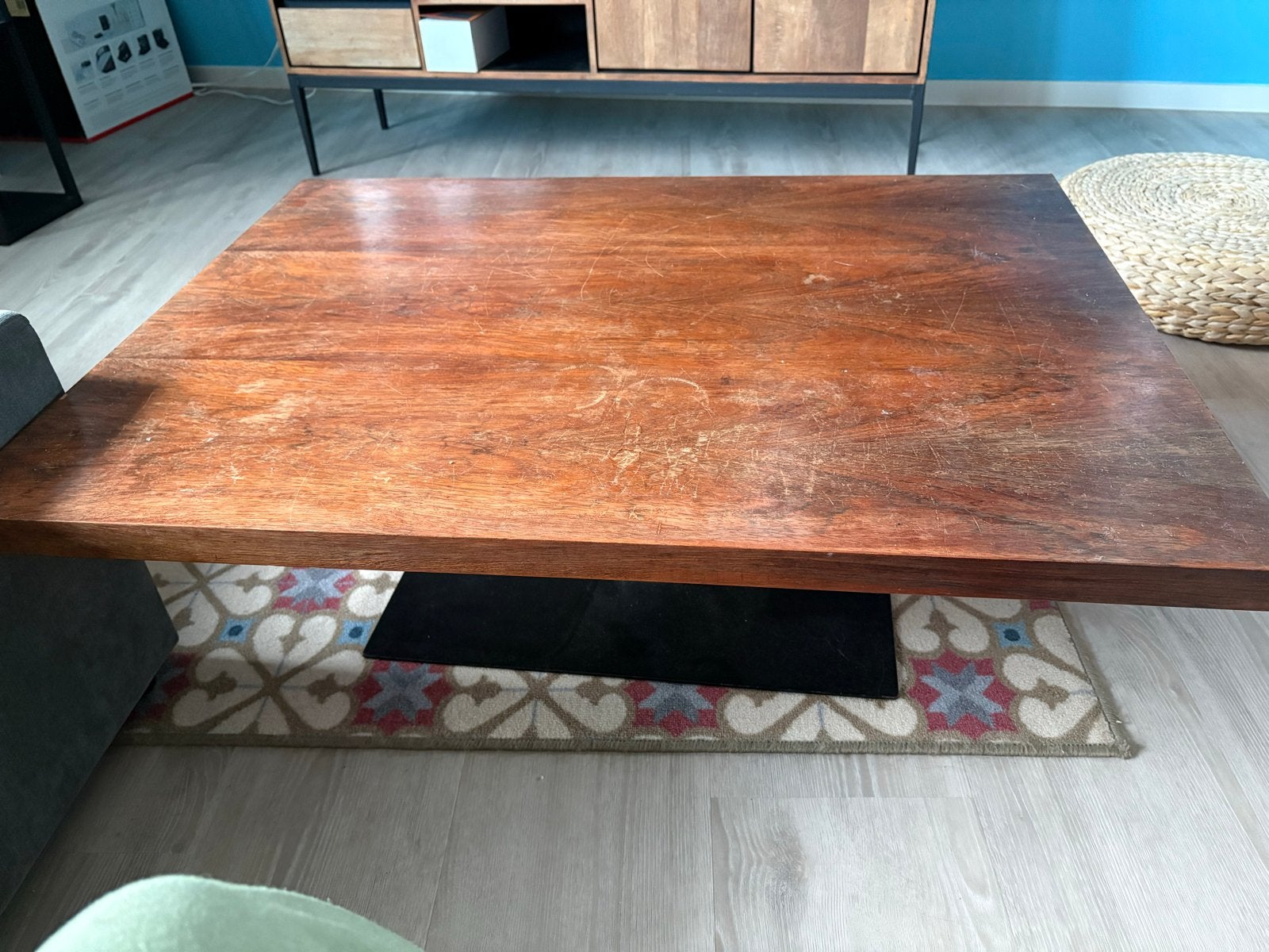 Salontafel 100x75 cm, 36 cm hoog, Ophalen, Gebruikt, 100 tot 150 cm, 50 tot 100 cm