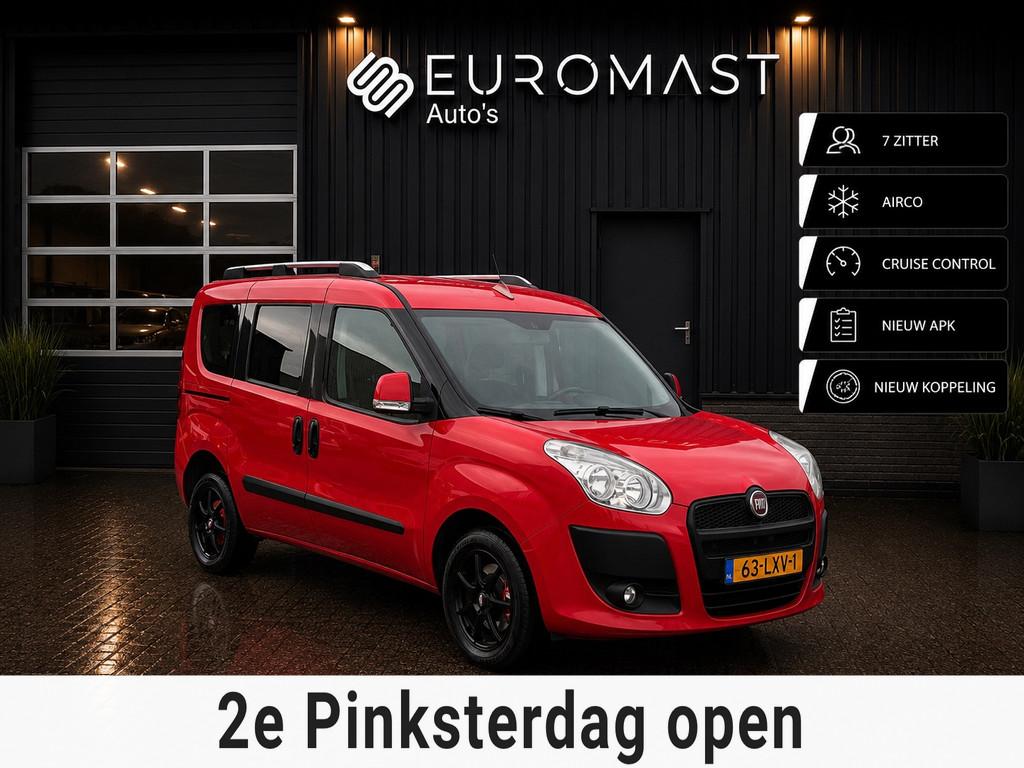 Fiat Doblò 1.4 Emotion 7pers | Airco | Nieuw apk | Cruise, Auto's, Voorwielaandrijving, Gebruikt, Doblo, 7 stoelen