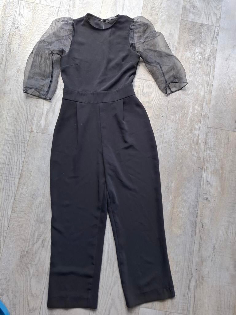 Gala jumpsuit Zara mooie rug en mouwen, Ophalen of Verzenden, Zo goed als nieuw, Zwart