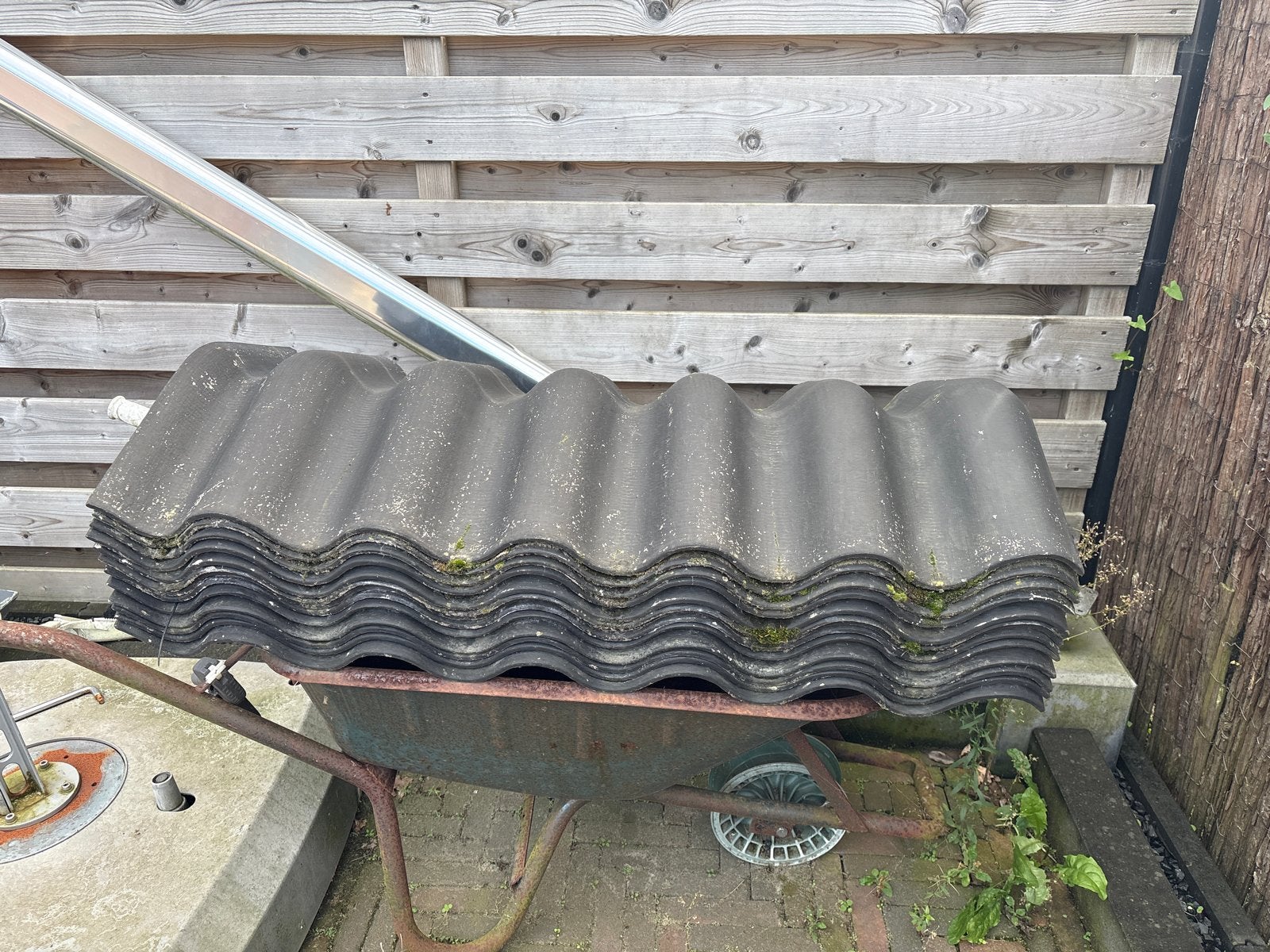 Gebruikte golfplaten voor dak of schuur, Ophalen, Overige materialen, Gebruikt, Minder dan 5 m²