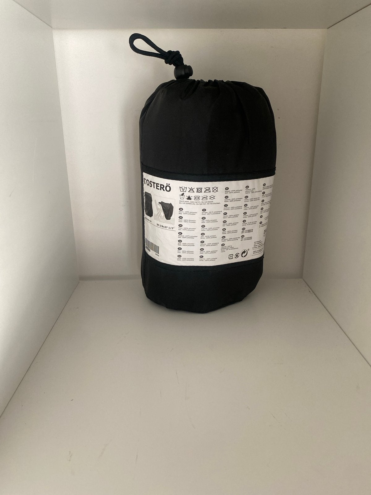 IKEA TOSTERÖ Opbergtas voor buitenkussens - Zwart, Verzenden, Nieuw