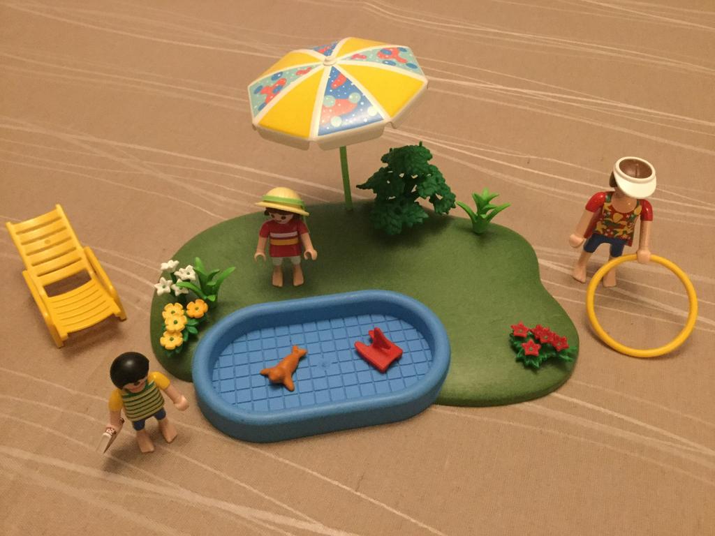 Playmobil compactset zwembad 4140, Ophalen of Verzenden, Zo goed als nieuw